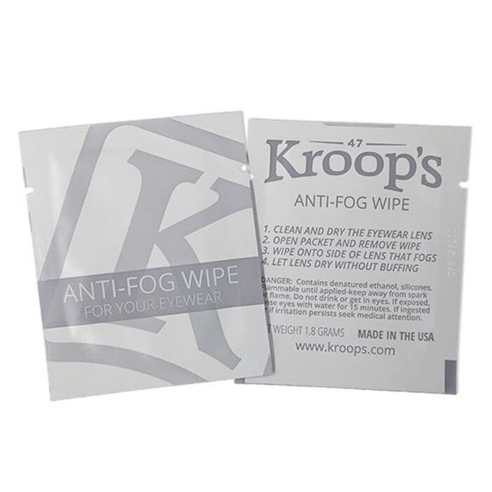 Kroop's Anti-Fog Visor & Goggle Wipes